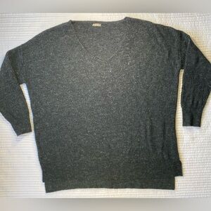 Free People Charcoal wool Sweater